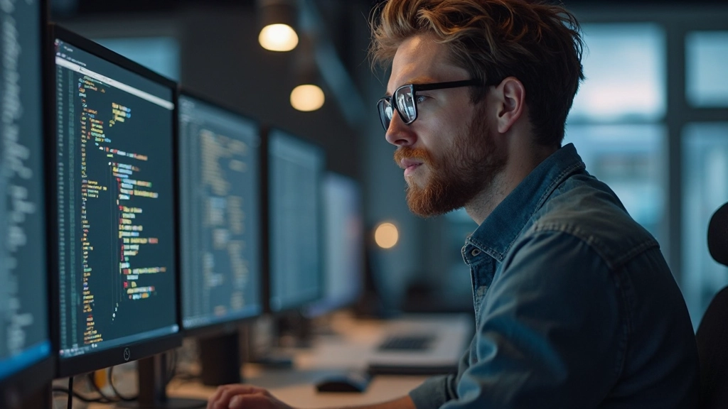 Close-up van CSS-code met gekleurde selectors en properties op een donkere code-editor achtergrond