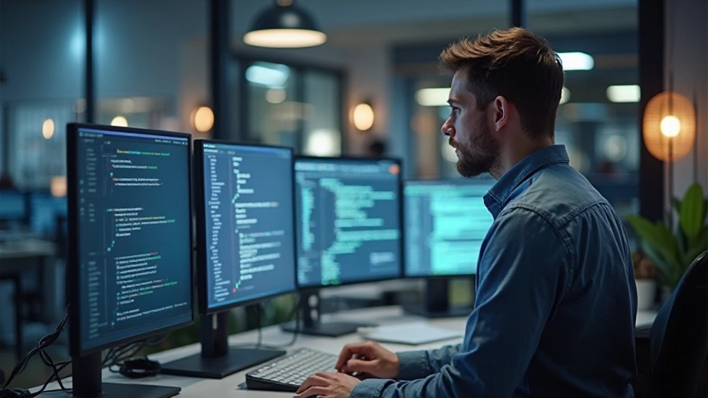 Responsief webdesign preview met mobiel, tablet en desktop layouts naast elkaar